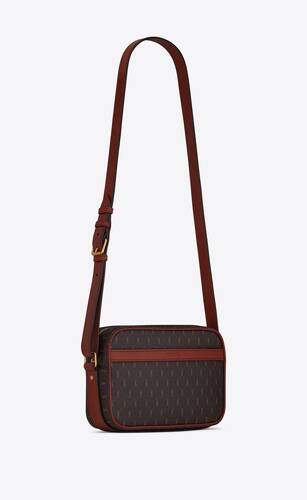 le monogramme camera bag in cassandre canvas and smooth leather