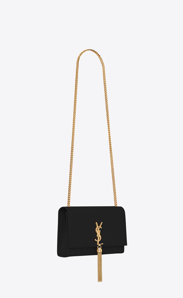 Yves Saint Laurent, Bags, Kate Medium Chain Bag In Grain De Poudre  Embossed Leather In Gold Hardware