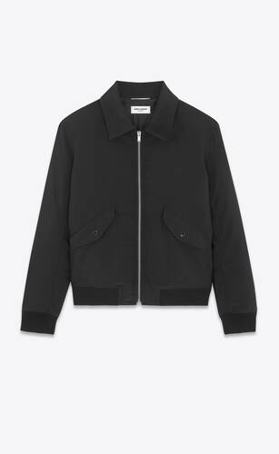 bomber jacket in faille