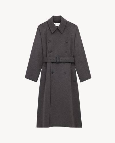 イブサンローラン　コート　ブルー　M YVES SAINT LAURENT イヴサンローラン セーラー トレンチコート