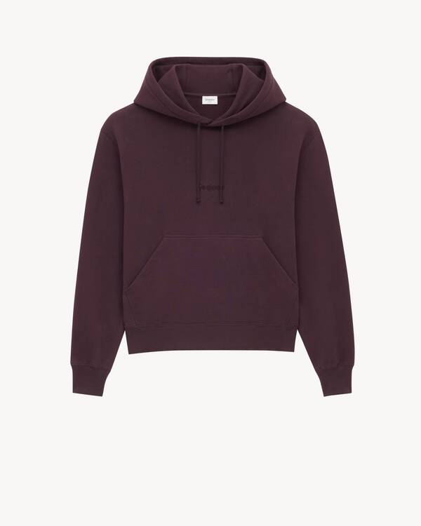 スウェット・トレーナー SAINT LAURENT COTTON HOODIE OVERSIZE Saint Laurent Hooded oversize cotton sweatshirt | The
