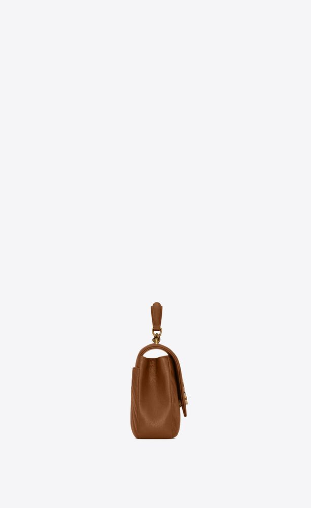 Medium College Matelassé Leather Shoulder Bag