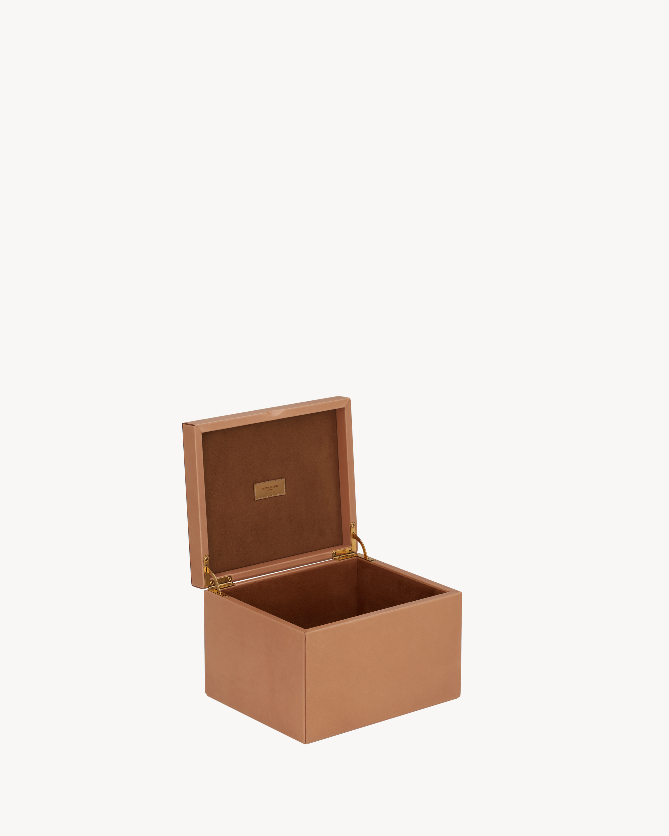 SMALL BOX IN VEGETABLE-TANNED LEATHER | Saint Laurent | YSL US
