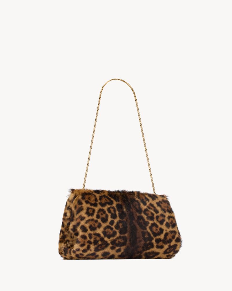 SAINT LAURENT CLUTCH large in pony hair leather