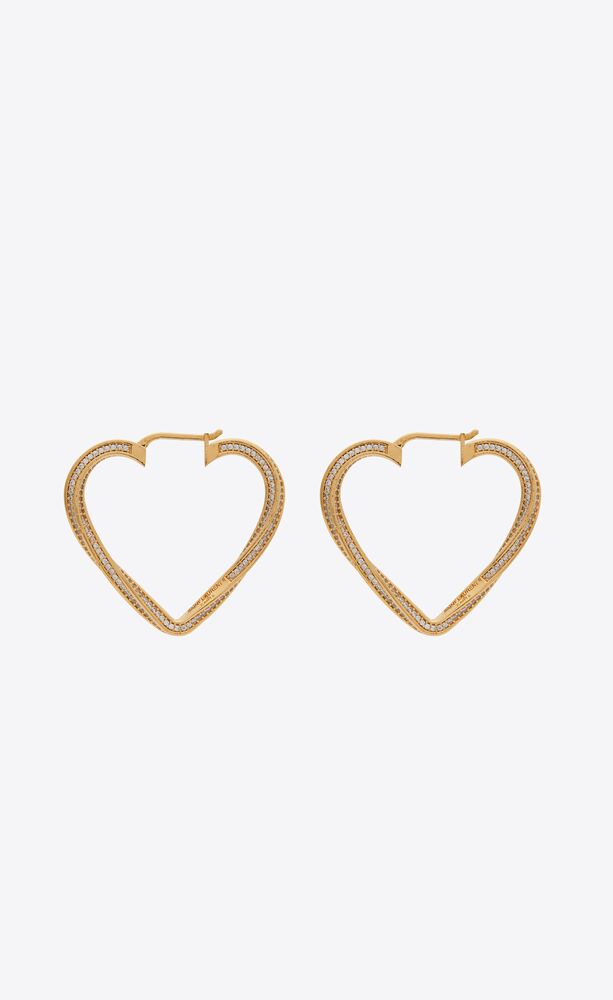 heart hoop earrings