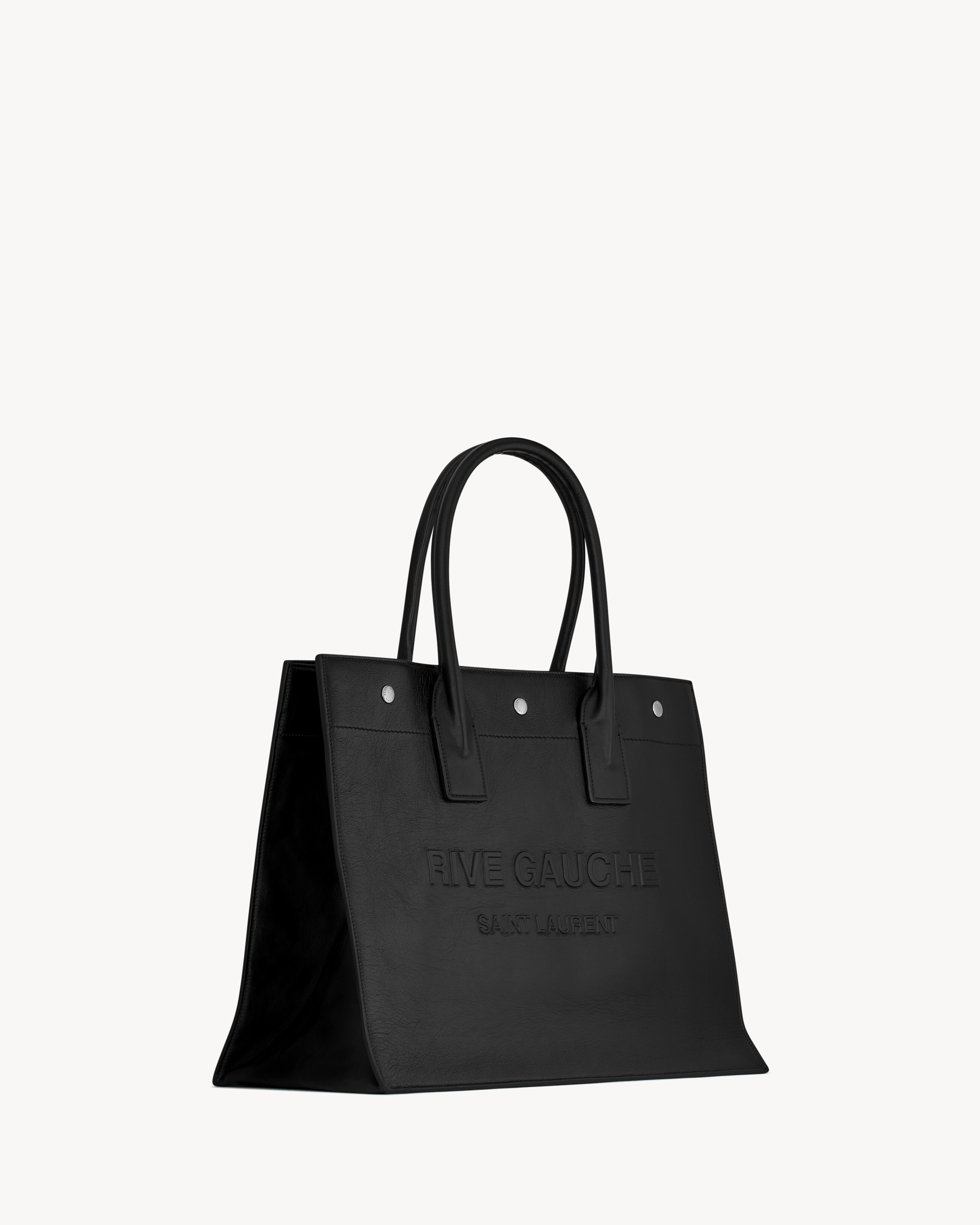 Rive Gauche small tote bag in smooth leather