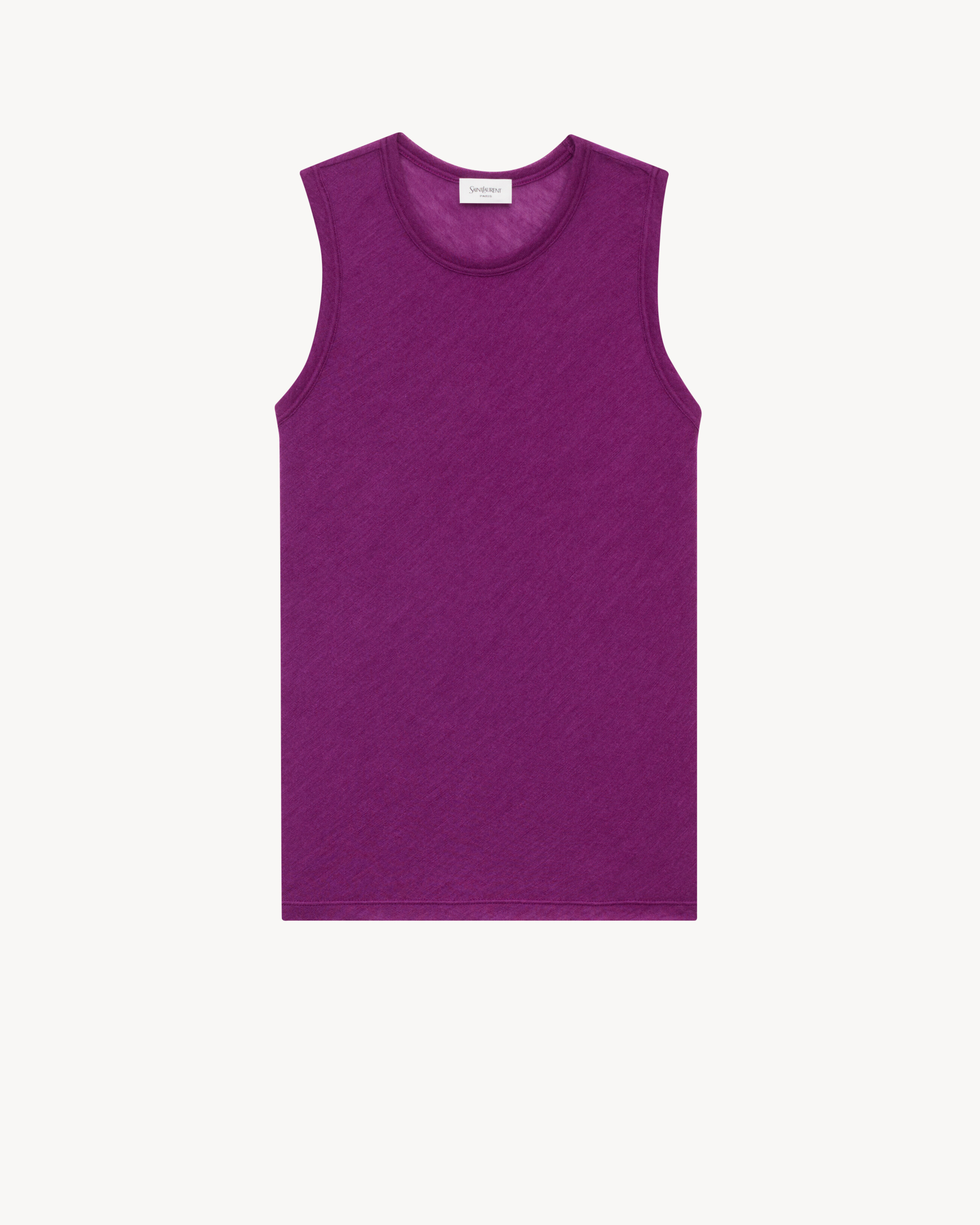 tank top in cashmere and silk jersey