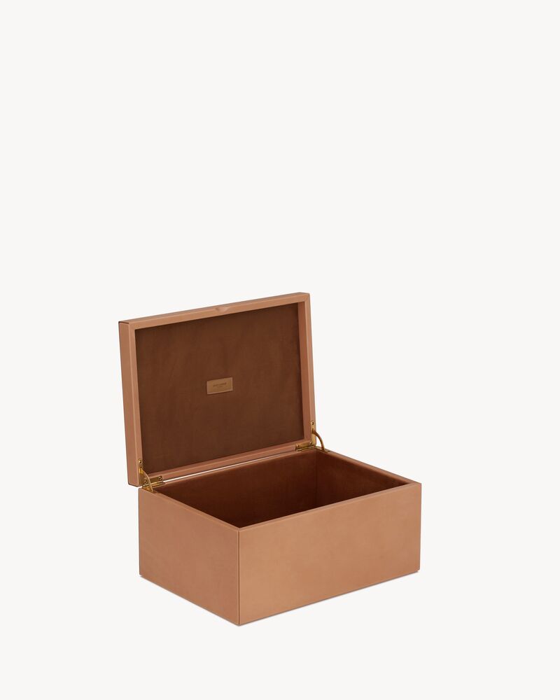BOX IN VEGETABLE-TANNED LEATHER
