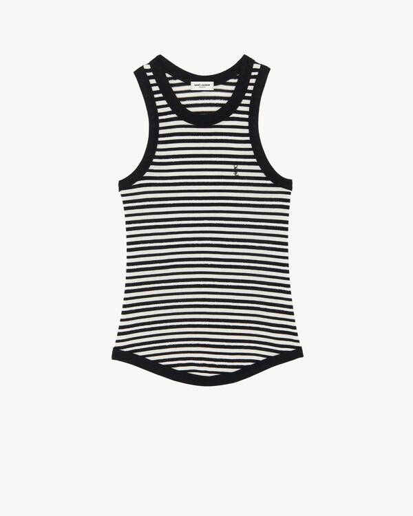 【SAINT LAURENT】CASSANDRE STRIPED STOLE●8221383Y0394178 8221383y0394178_1.jpg