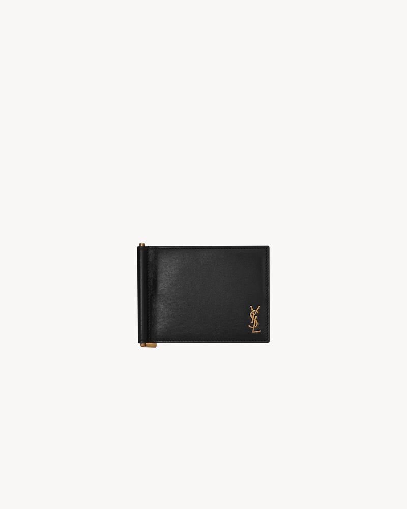 TINY CASSANDRE Bill clip wallet in shiny leather