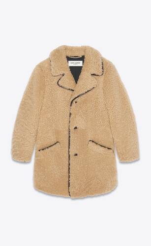 saint laurent mens shearling coat