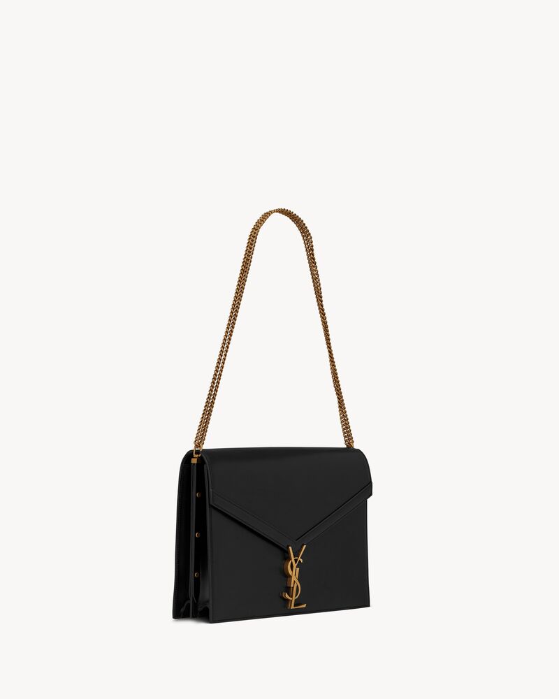 large cassandra calfskin shoulder bag