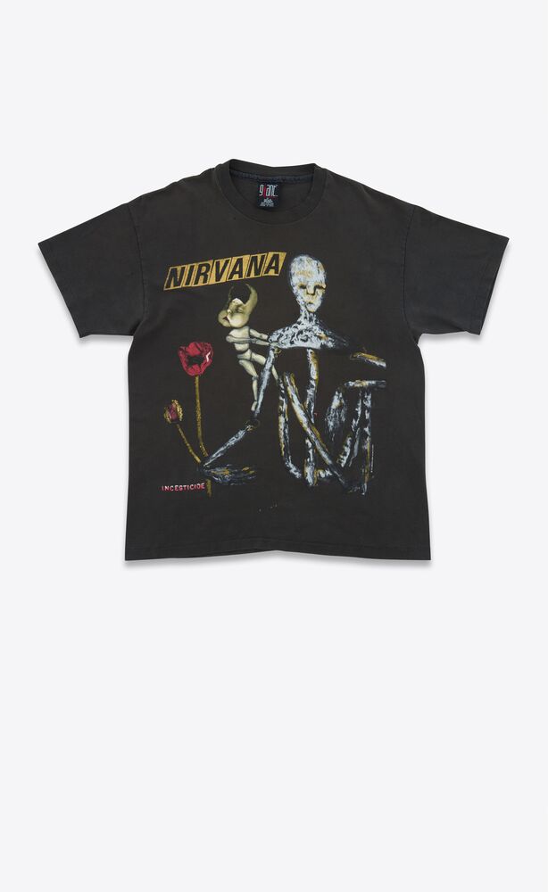 nirvana incesticide black t-shirt in cotton