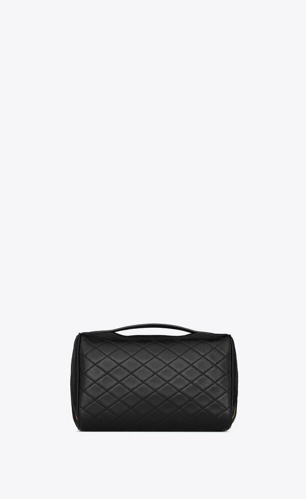 NIB 100%AUTH CHANEL 22C Black Caviar Leather Mini Vanity Handle