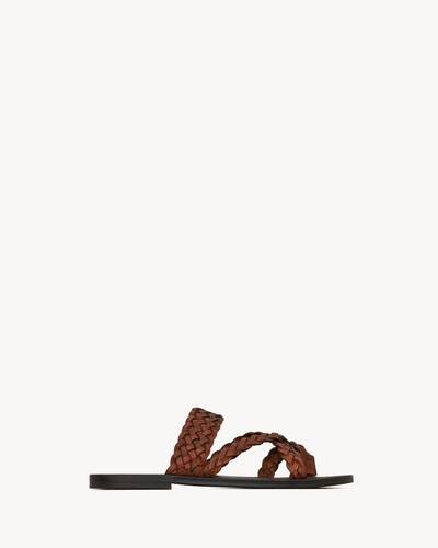 saint laurent women's slide sandals