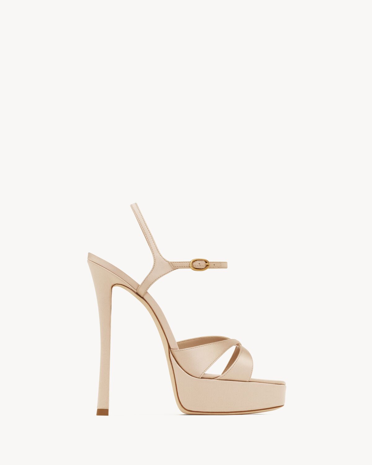 생로랑 새틴 크레프 데비 플랫폼 샌들 7996999QNAO6818