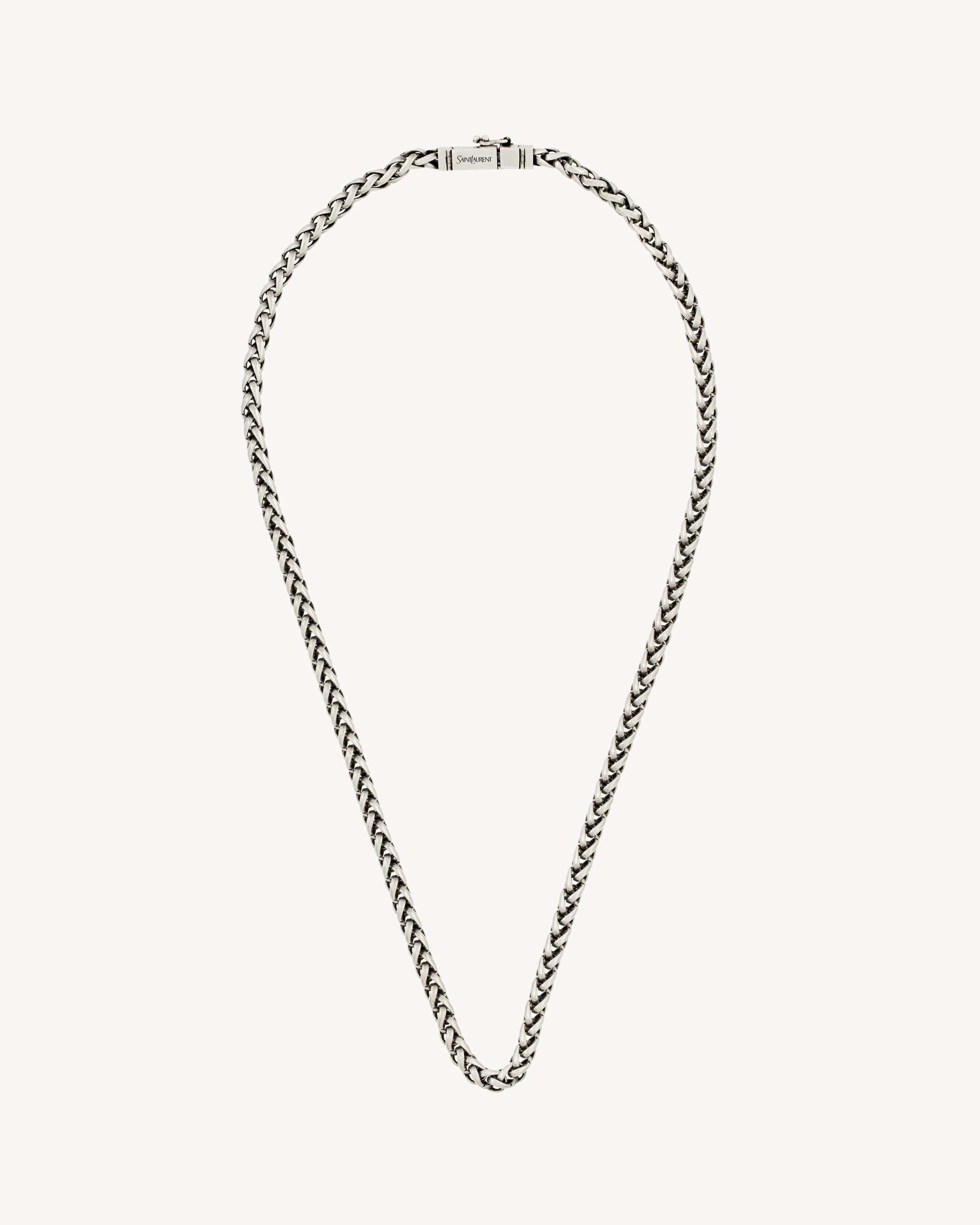 wheat-chain necklace in metal