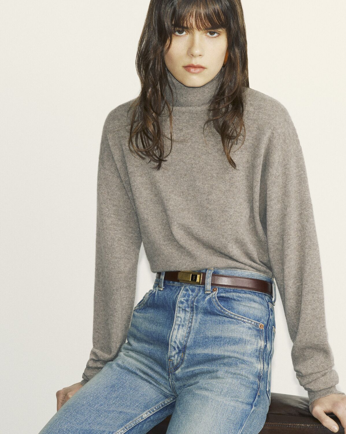 turtleneck sweater in cashmere