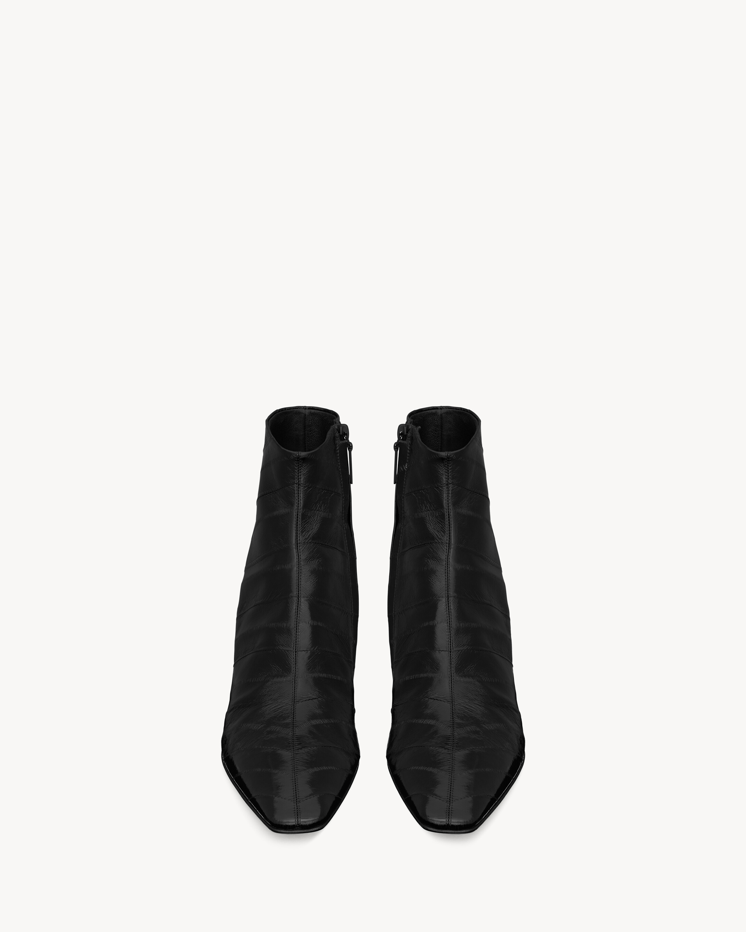PAOLO boots en cuir d'anguille