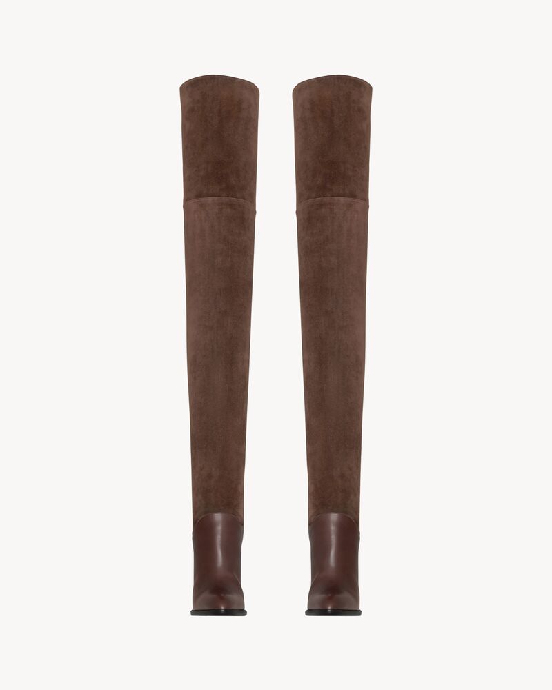 NADJA boots in smooth leather and suede