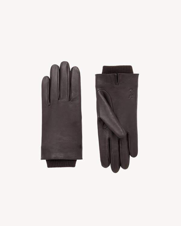 Saint Laurent グローブ（カシミヤ） カサンドラ ショート グローブ（ラムスキン／カシミヤ） | Saint