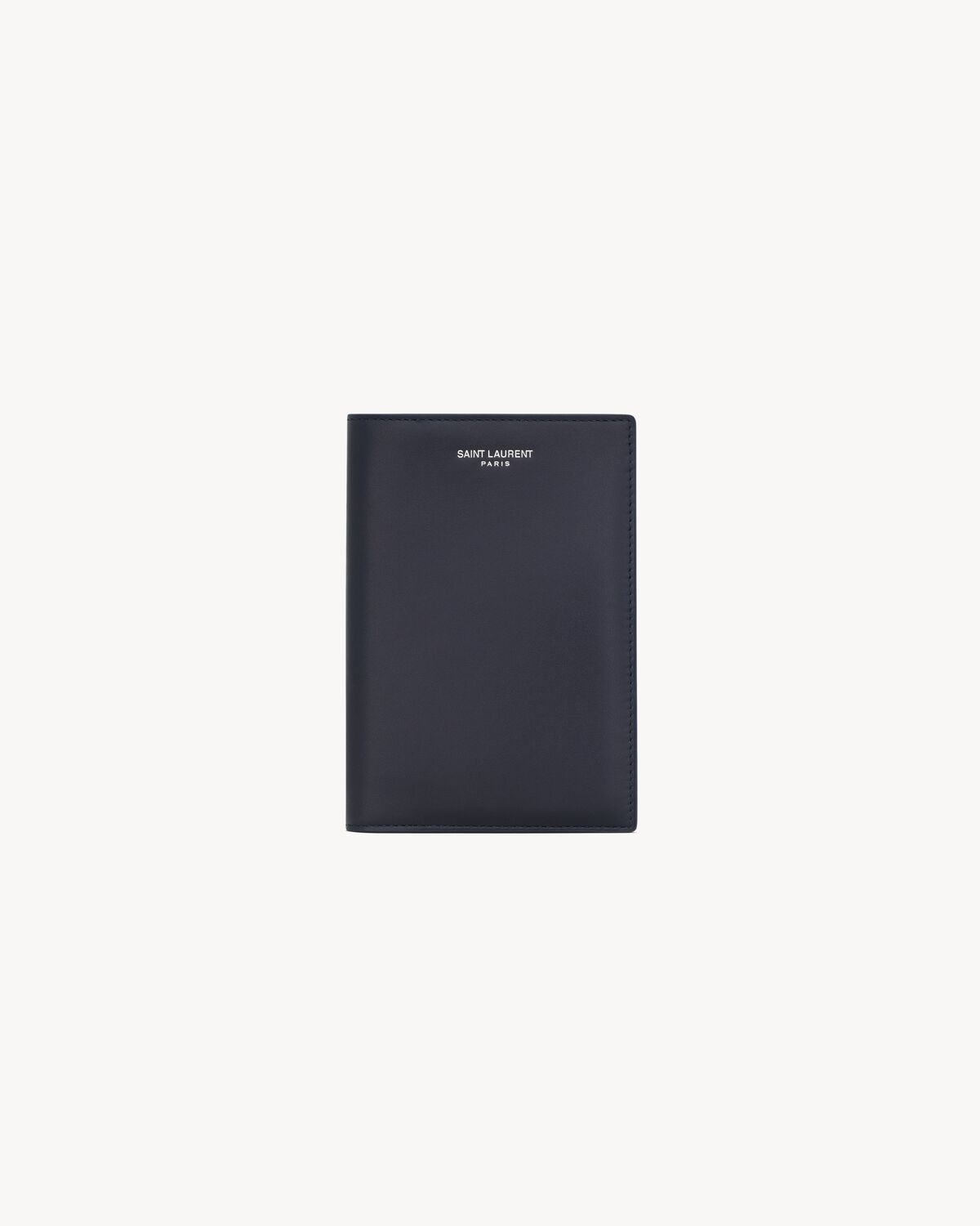 saint laurent paris passport case in smooth leather