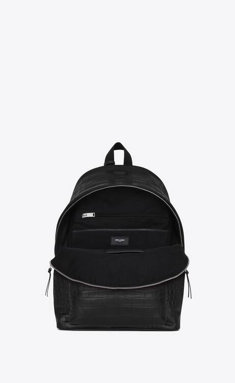 City backpack in CROCODILE-EMBOSSED leather | Saint Laurent | YSL.com