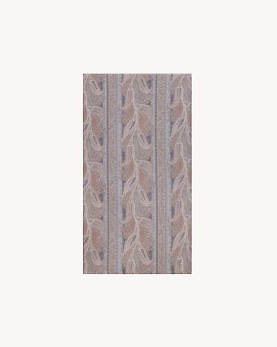 paisley scarf in silk crepe | Saint Laurent | YSL FR