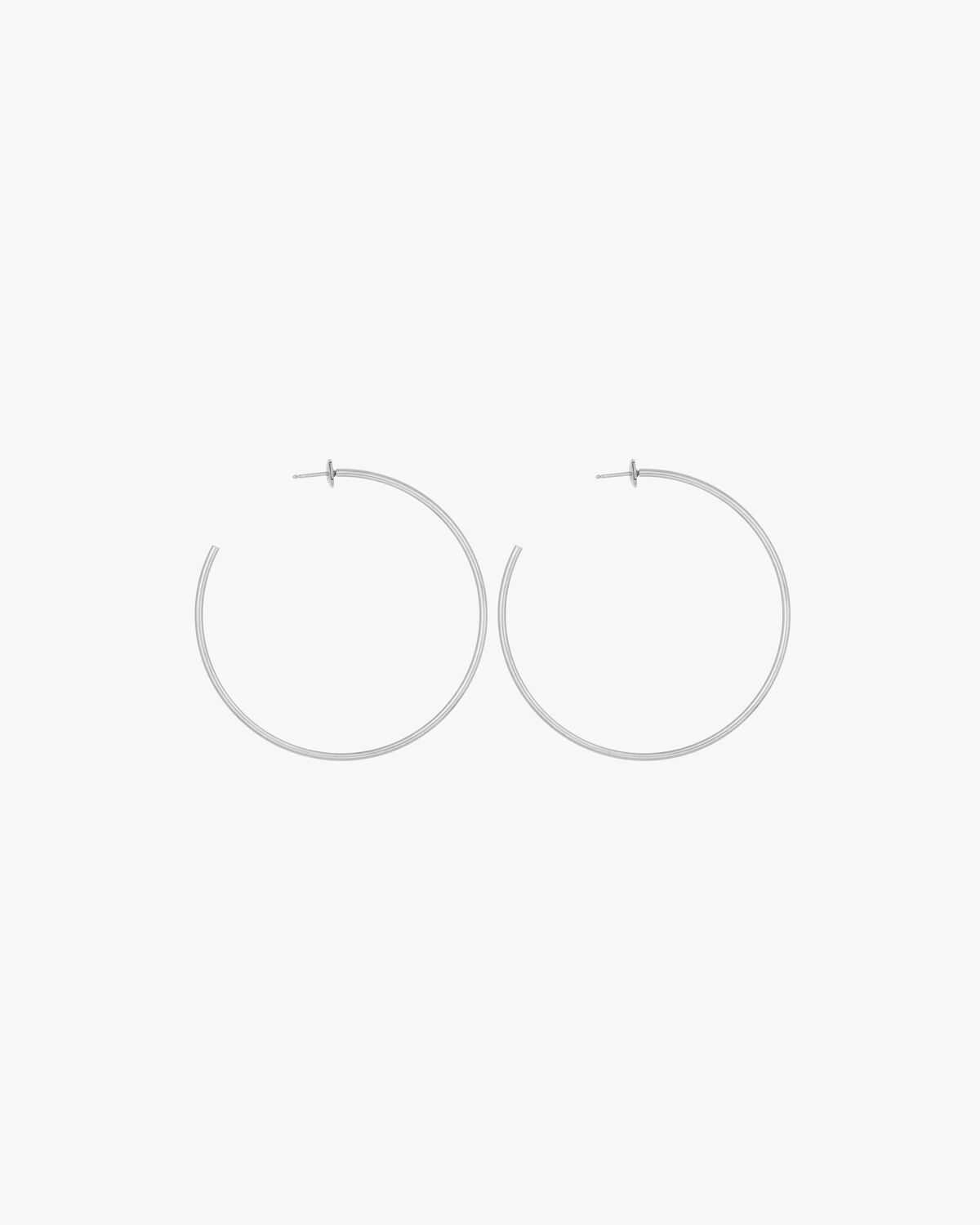 hoop earrings in 18K grey gold