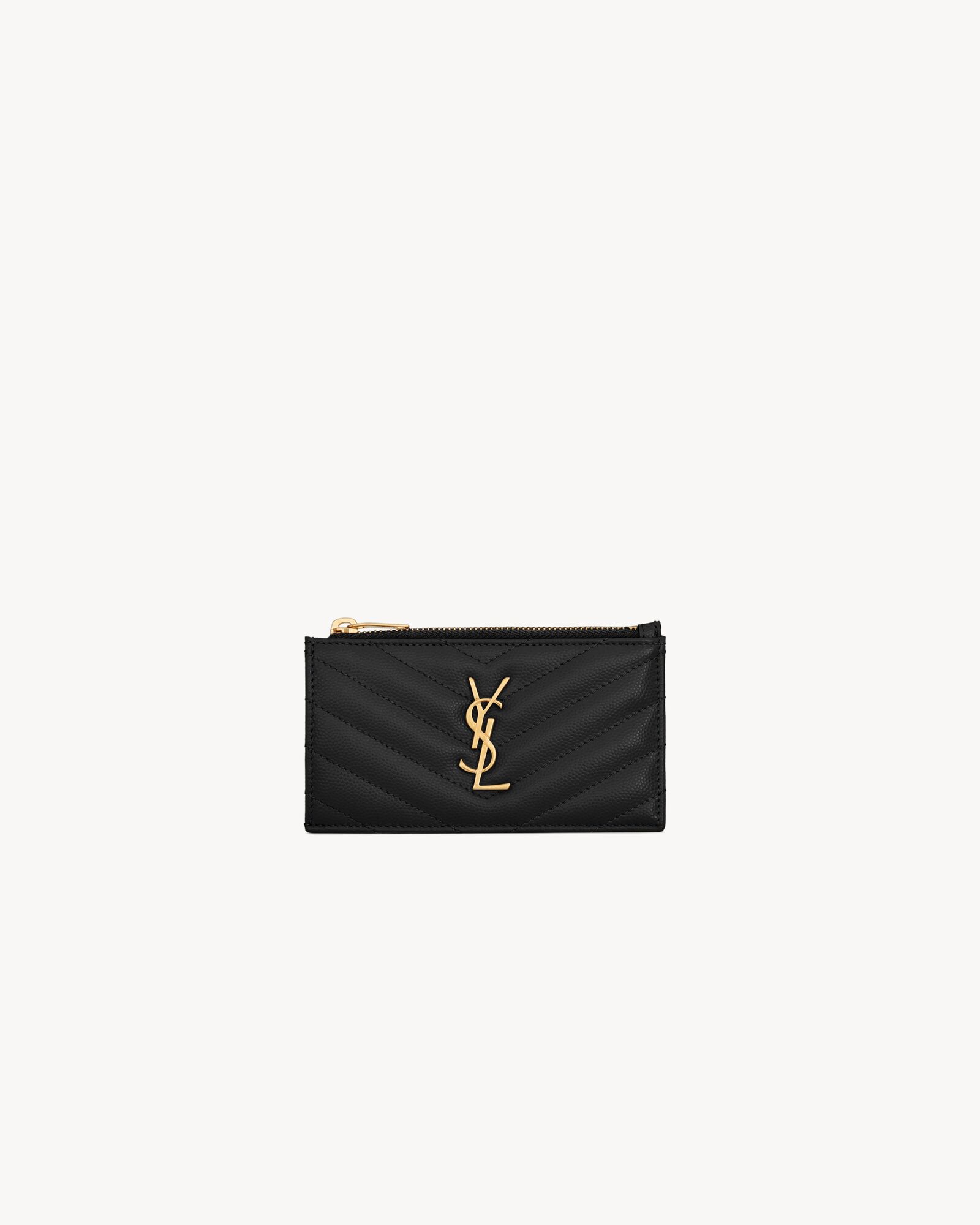 Saint laurent fragments zipped card case sale