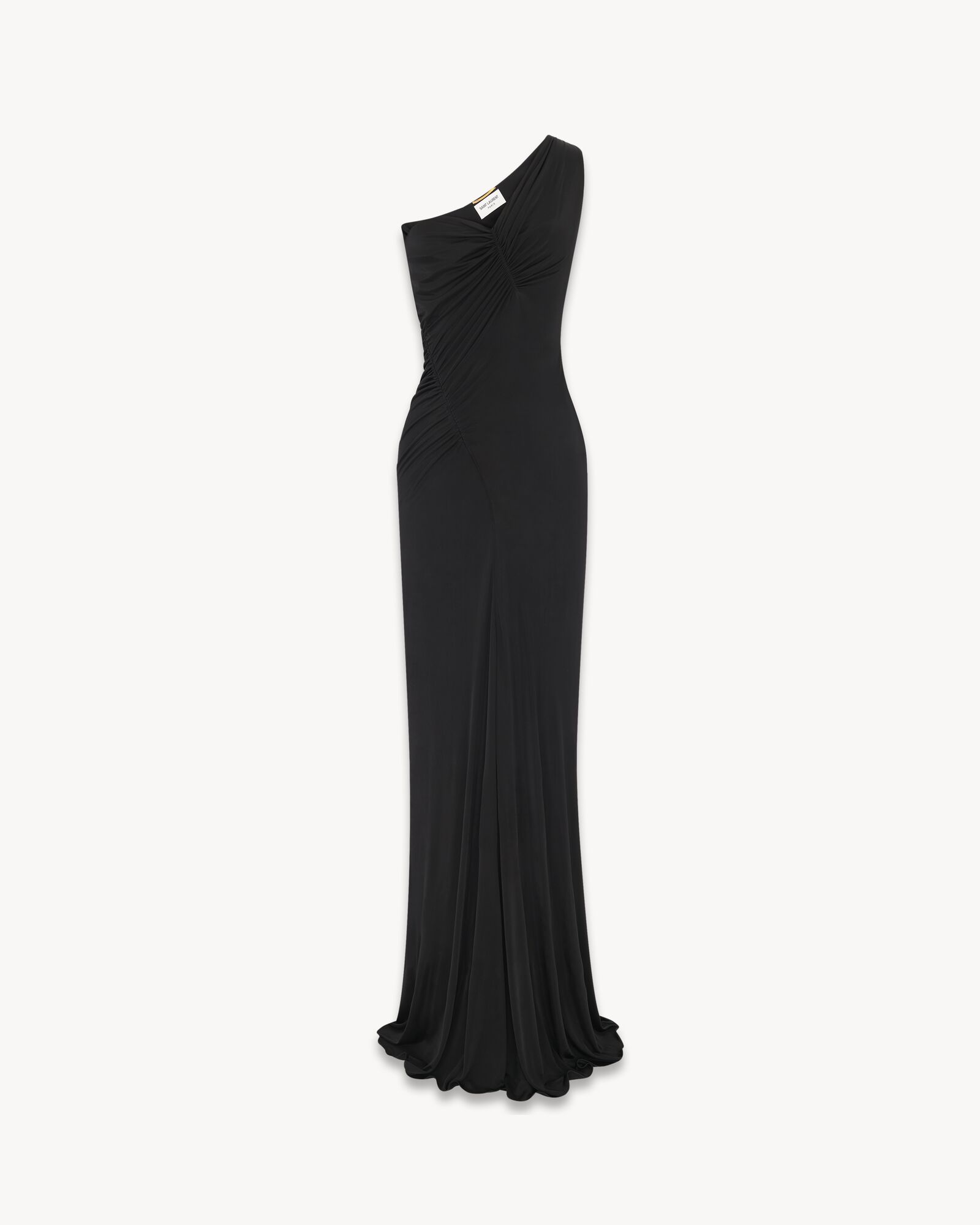 【関税&送料込】Saint Laurent Long Dress In Shiny Jersey SAINT LAURENT - Long dress in shiny jersey | Leam Roma