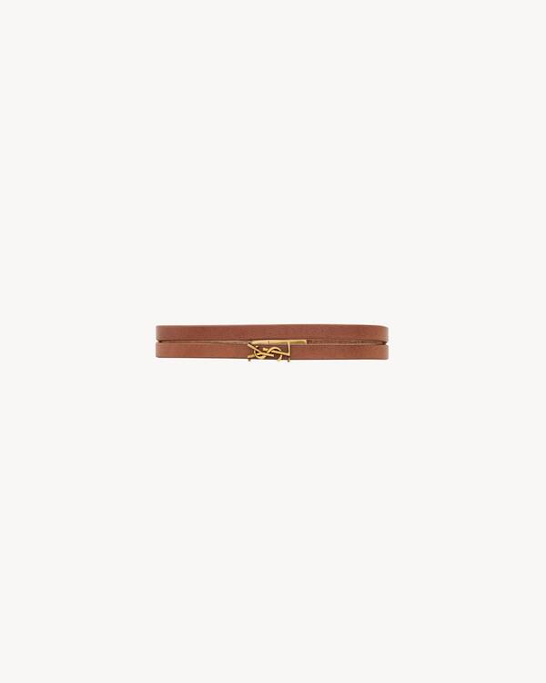 関税送料込★Saint Laurent カサンドラダブルラップブレスレット SAINT LAURENT サンローラン ダブルラップブレスレット 646558