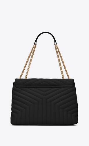loulou large chain bag in quilted "y" leather