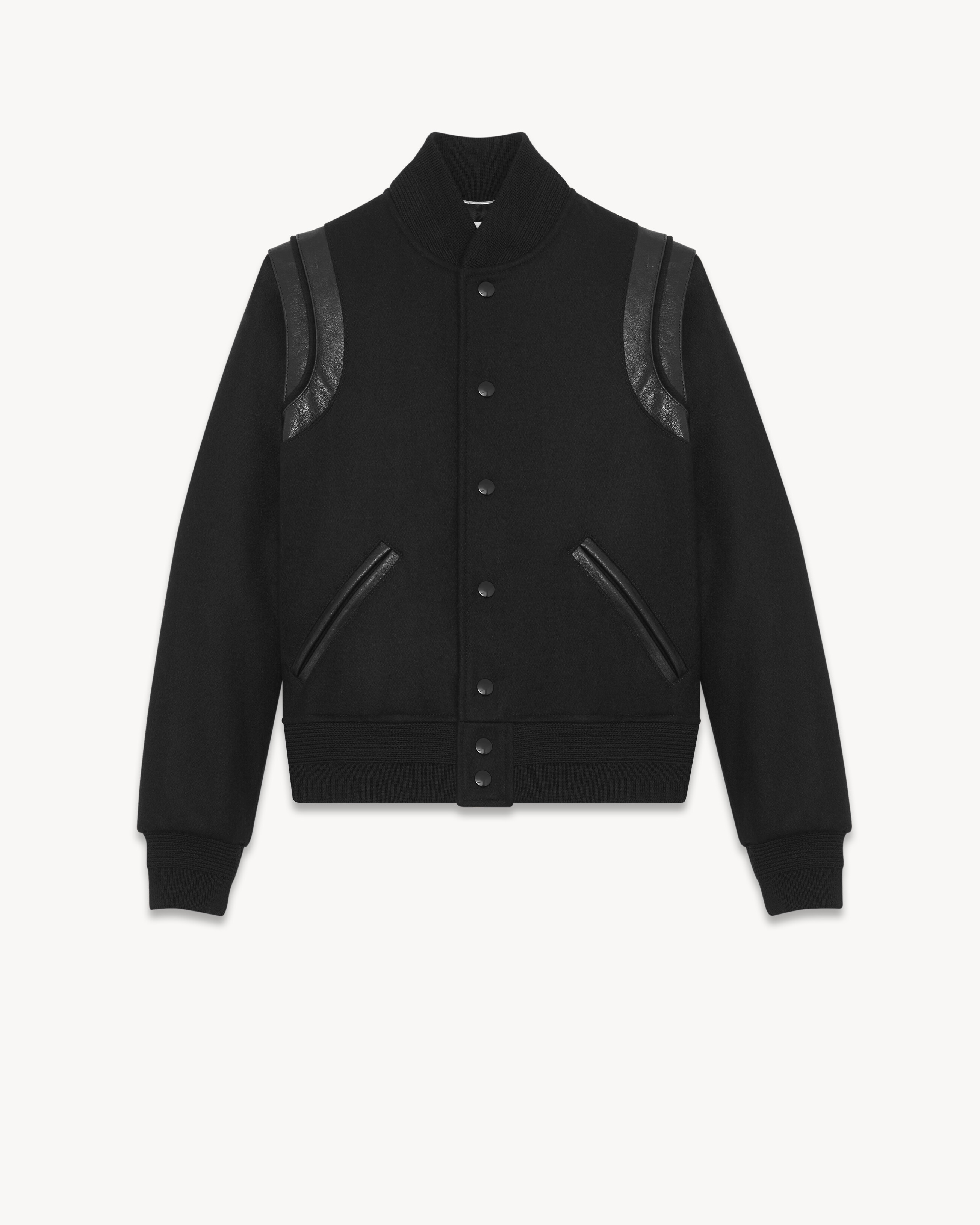 46 新品 SAINT LAURENT リバーシブル ヴァーシティ ジャケット