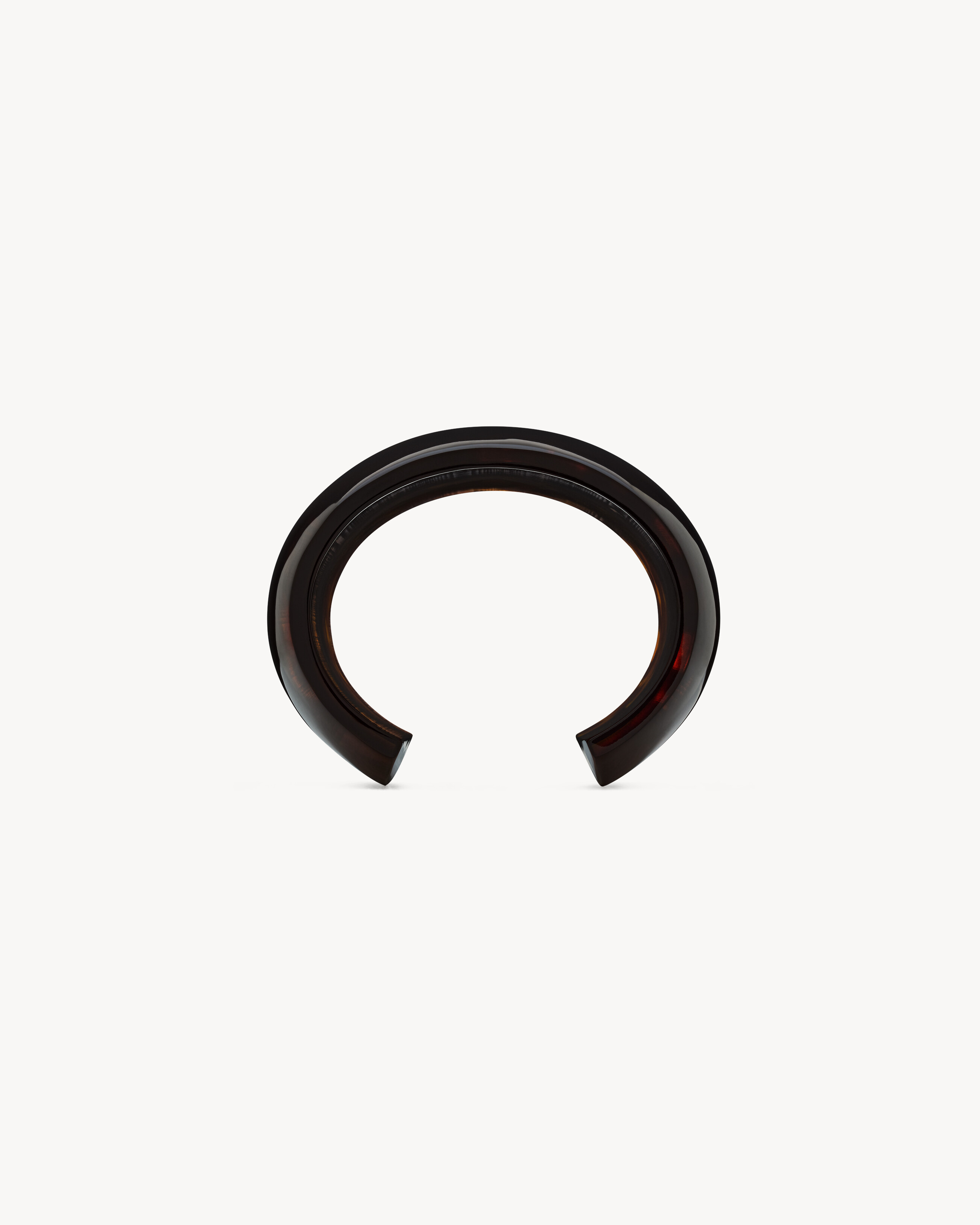 tortoiseshell smoky cuff in resin