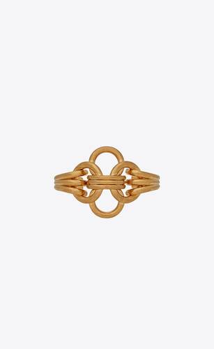 oversized knot cuff bracelet in metal