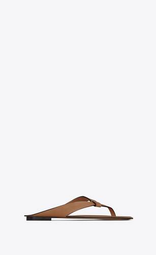 isla flat sandals in vegetable-tanned leather