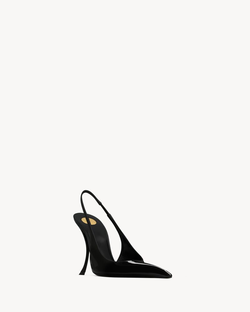 APOLLINE slingback pumps in patent leather