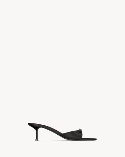 Saint Laurent ☆ デイジー50サテンクレープミュール Thumbnail-8412479QNAO1000_A.