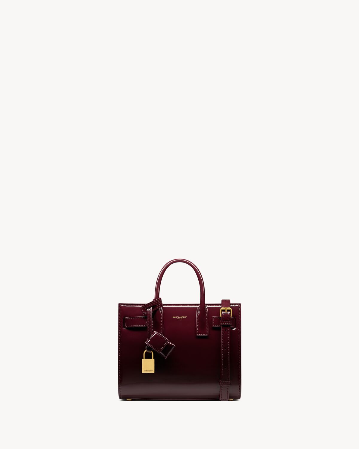 sac de jour in patent leather - nano