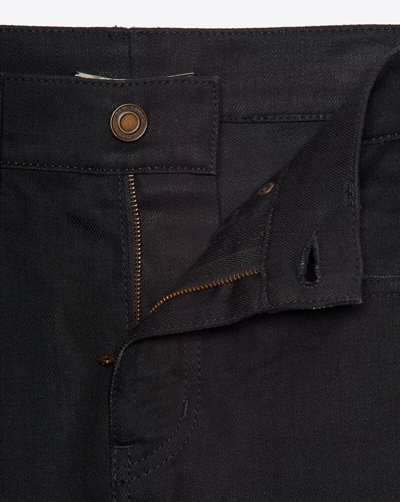 Skinny-fit jeans in used black denim | Saint Laurent | YSL.com