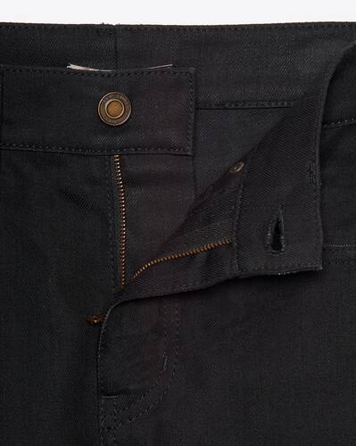 skinny-fit jeans in used black denim