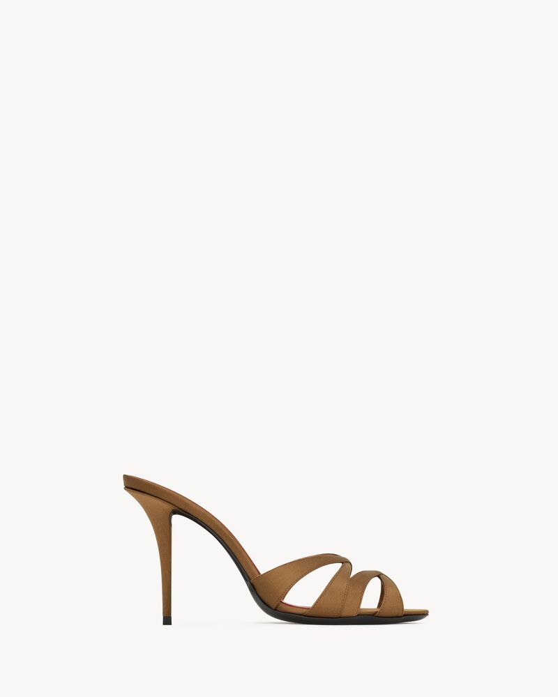 CHANDELLE mules in satin crepe