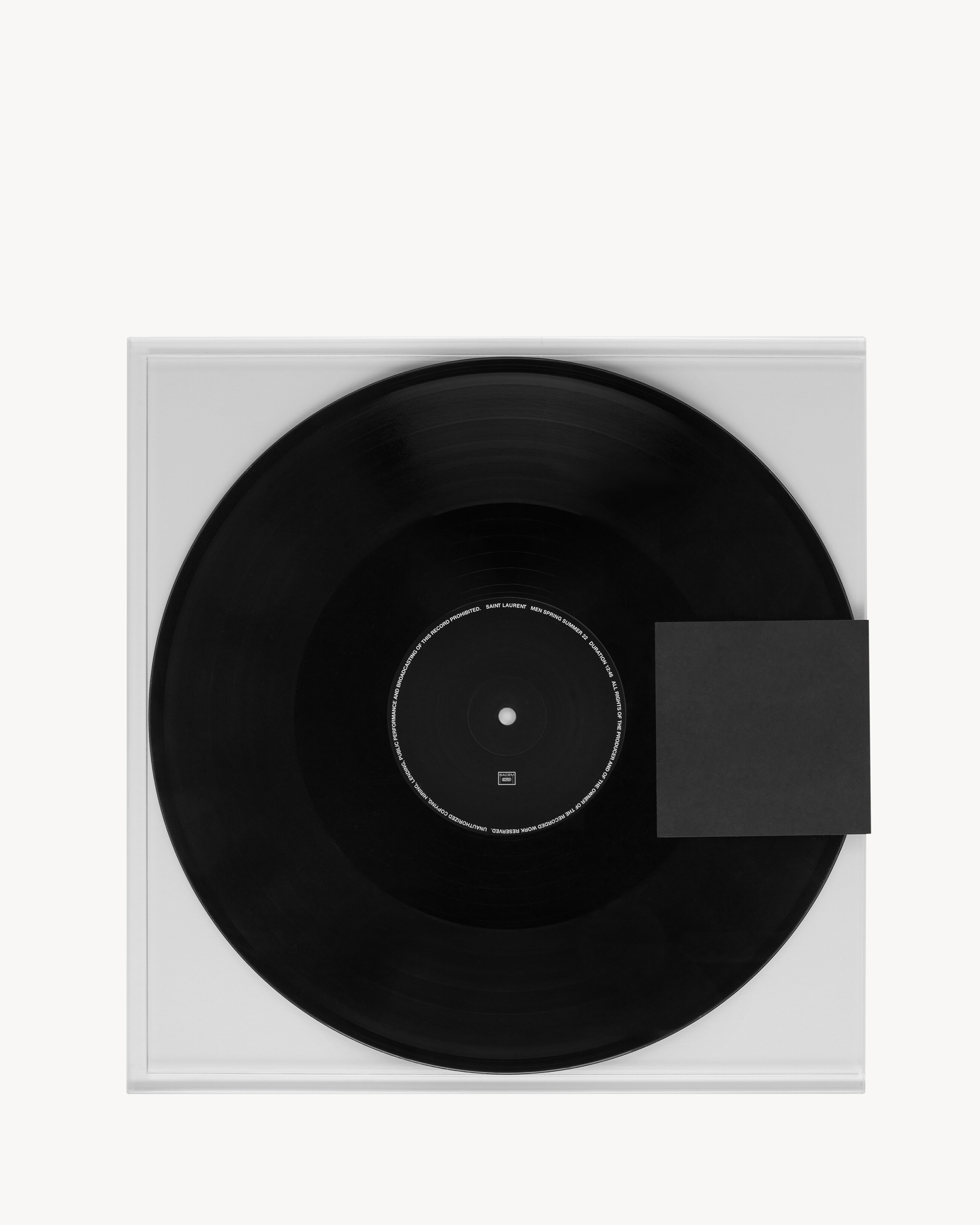 SAINT LAURENT MEN'S SPRING SUMMER 2022 SOUNDTRACK BY SEBASTIAN