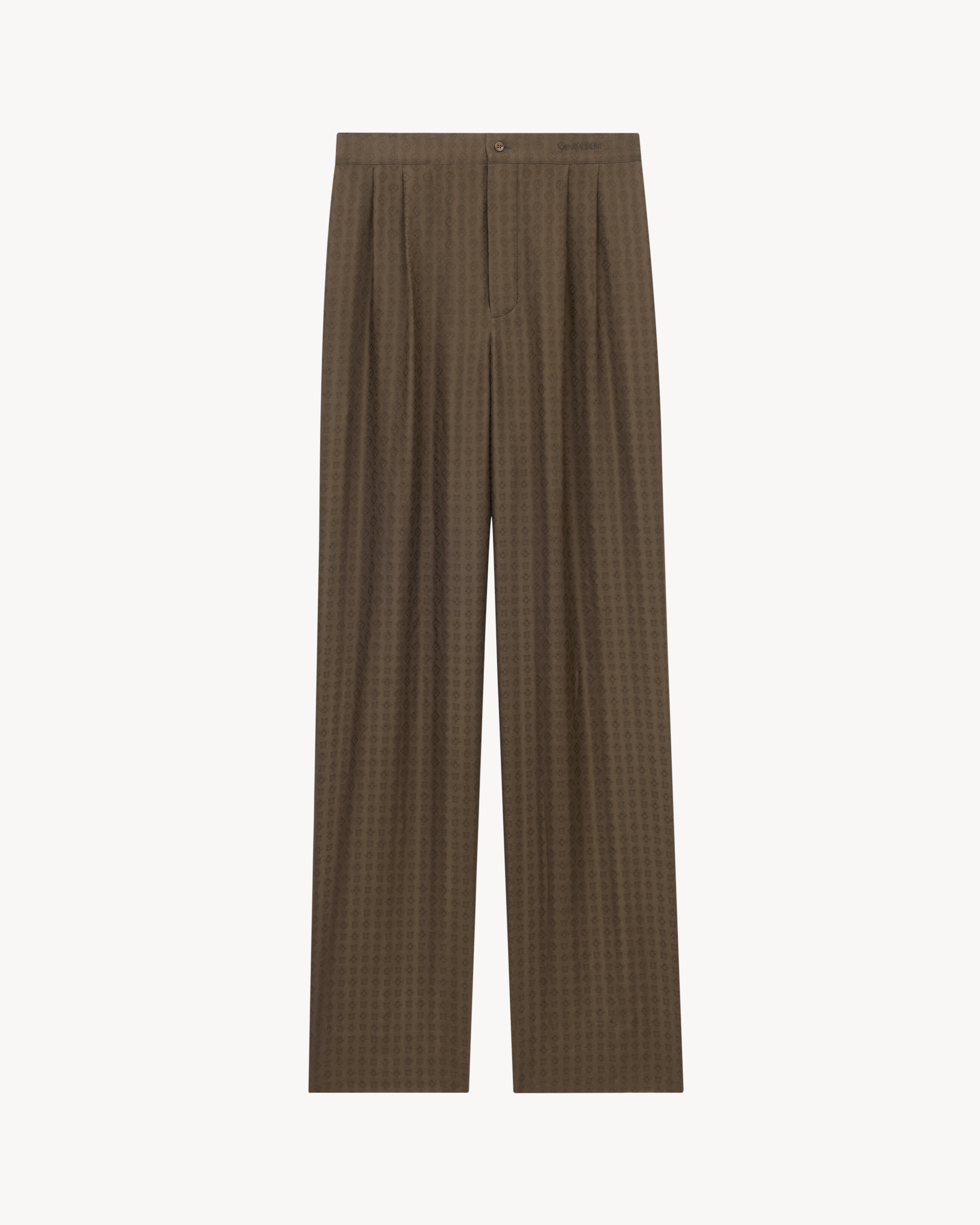 SAINT LAURENT pants in silk twill