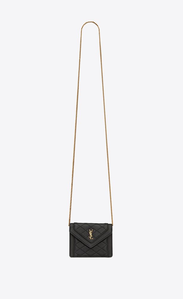 Saint Laurent Gaby Mini Ysl Quilted Leather Satchel Bag
