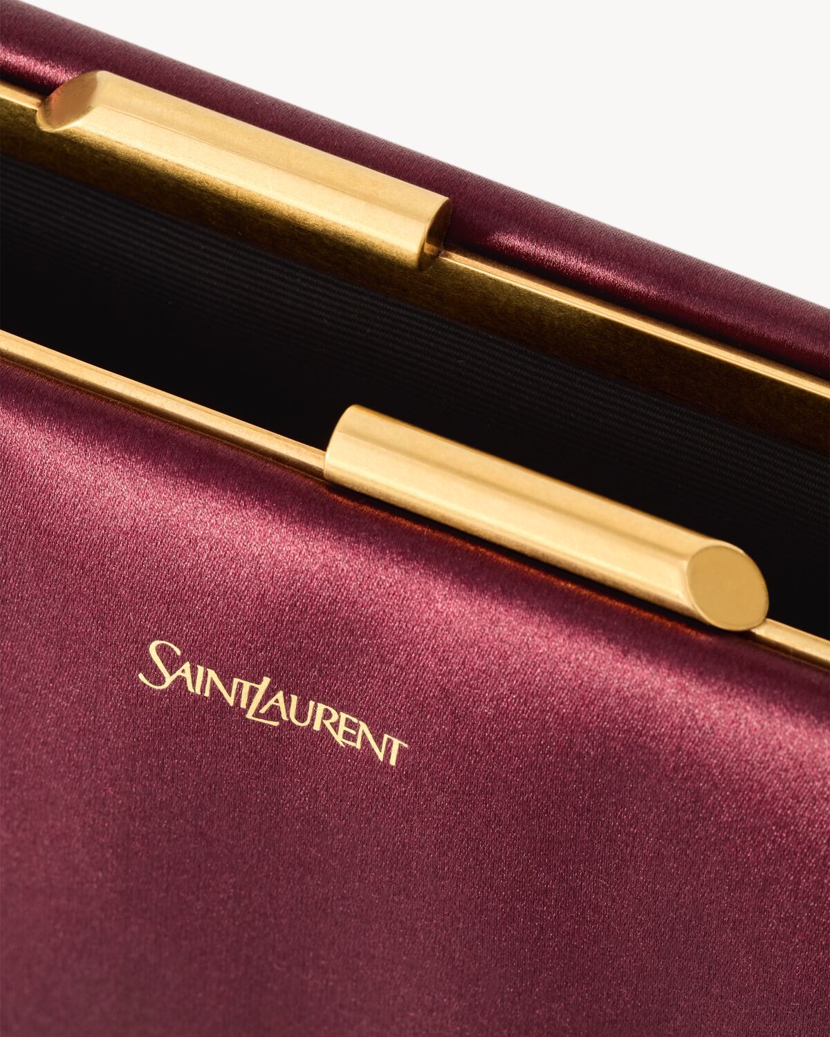 SAINT LAURENT CLUTCH small in satin