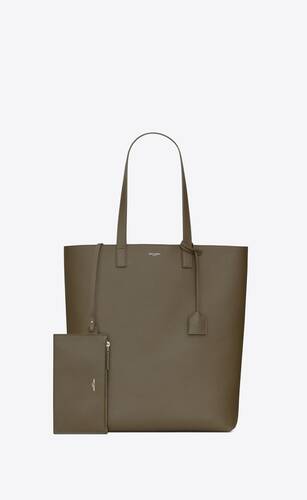 Bold East/West shopping bag in grained leather, Saint Laurent