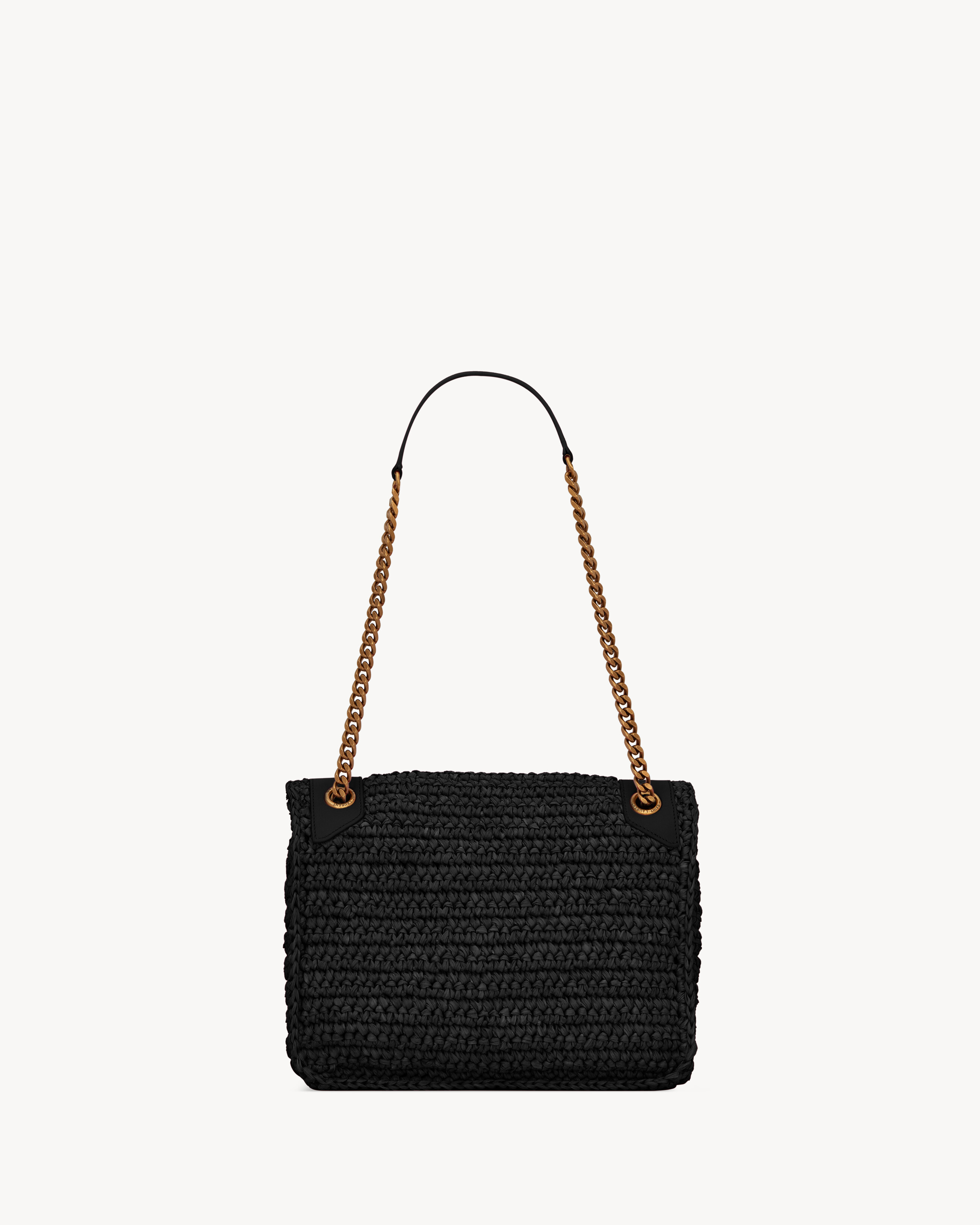 NIKI medium in raffia and leather