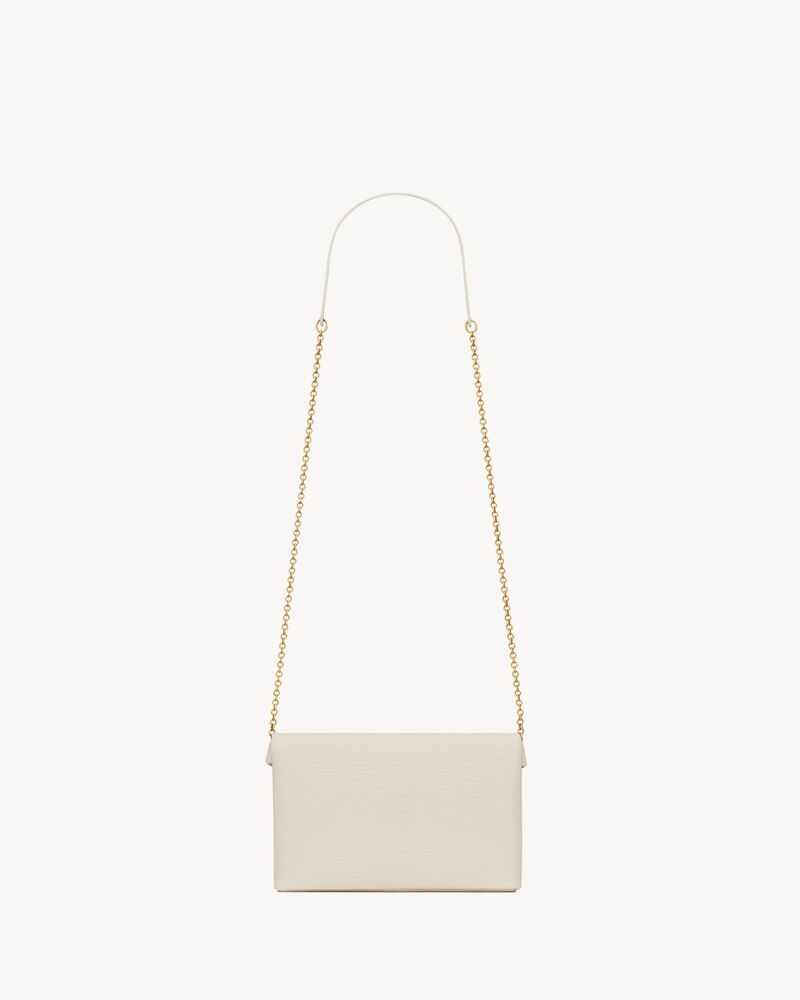 CASSANDRE small chain clutch in lambskin